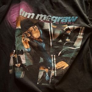Tim McGraw Black Graphic T-Shirt